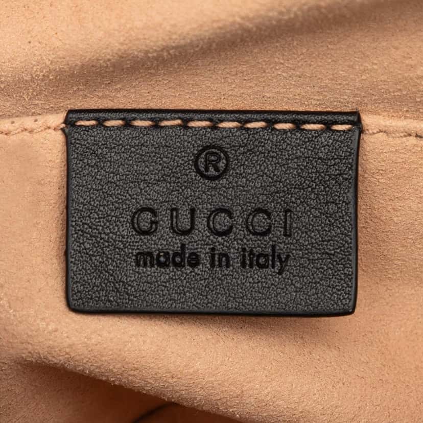 Gucci GG Marmont Matelasse Leather Belt Bag Black Leather Very good condition - Box View