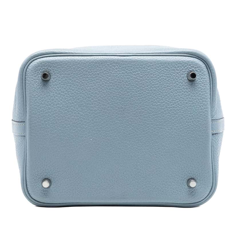 Hermès Clemence Picotin Lock 22 Blue Leather Very good condition - Inside View