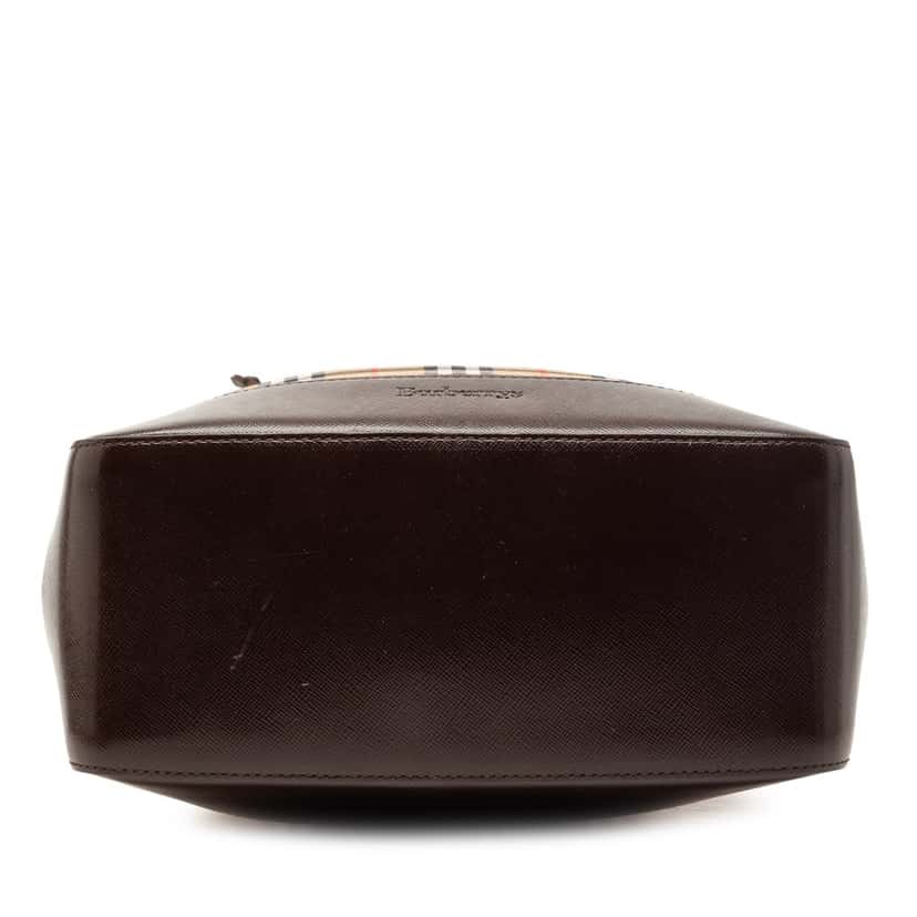 Burberry Haymarket Check Canvas Tote Beige Very good condition - Inside View