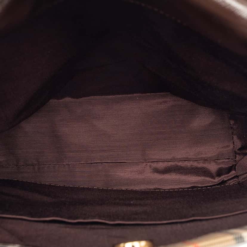 Burberry Haymarket Check Canvas Tote Beige Very good condition - Box View