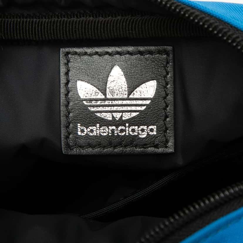 Balenciaga Adidas Small Nylon Messenger Bag Black Very good condition - Box View