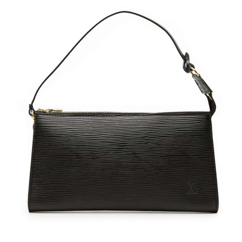 Louis Vuitton Epi Pochette Accessoires Black Leather Very good condition - Front View