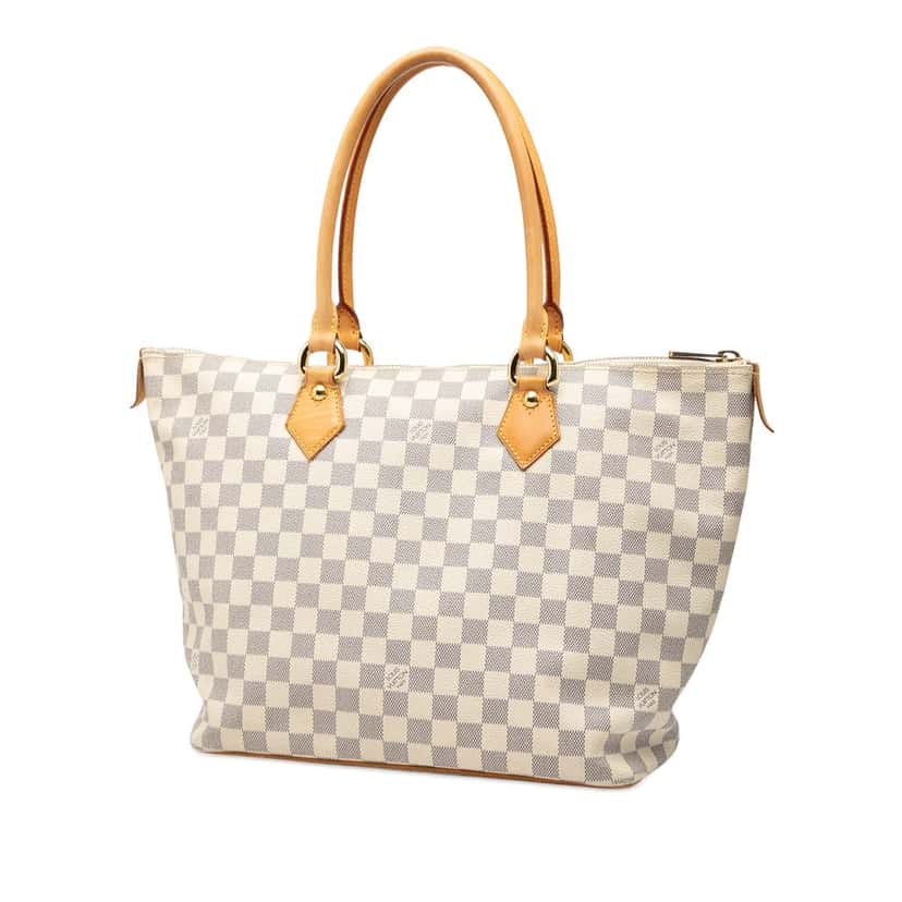Louis Vuitton Damier Azur Saleya MM White Very good condition - Back View