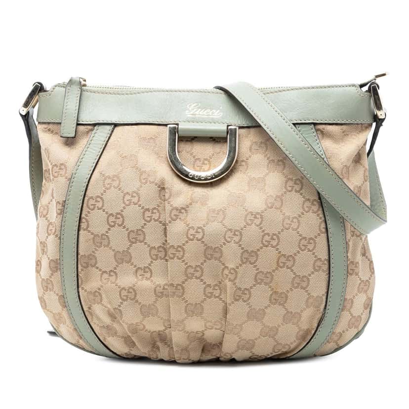 Gucci GG Canvas Abbey D Ring Crossbody Beige Very good condition - Front View