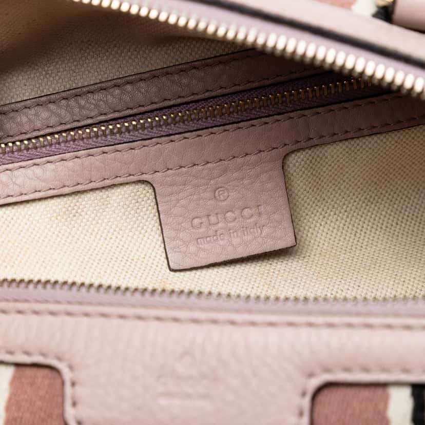 Gucci Small GG Canvas Web Joy Boston Bag Beige Very good condition - Box View