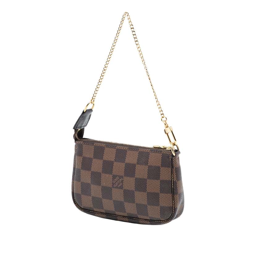 Louis Vuitton Damier Ebene Mini Pochette Accessoires Brown Very good condition - Back View