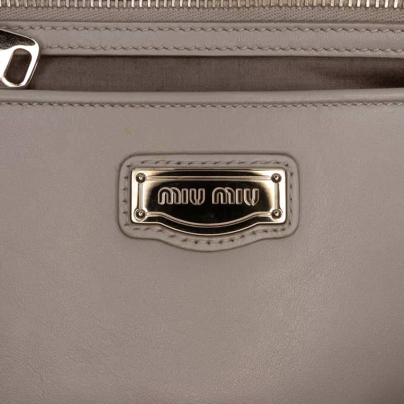 Miu Miu Vitello Soft Calf Tote Other Leather Very good condition - Box View