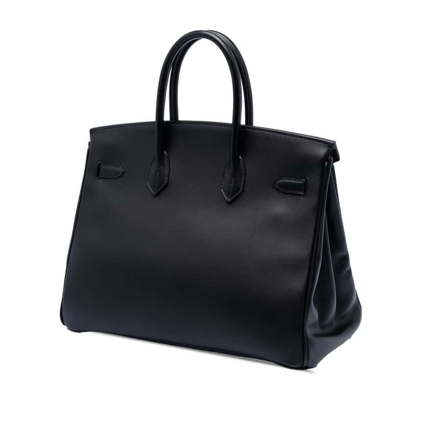 Hermès Swift Birkin Retourne 35 Black Leather Very good condition - Back View