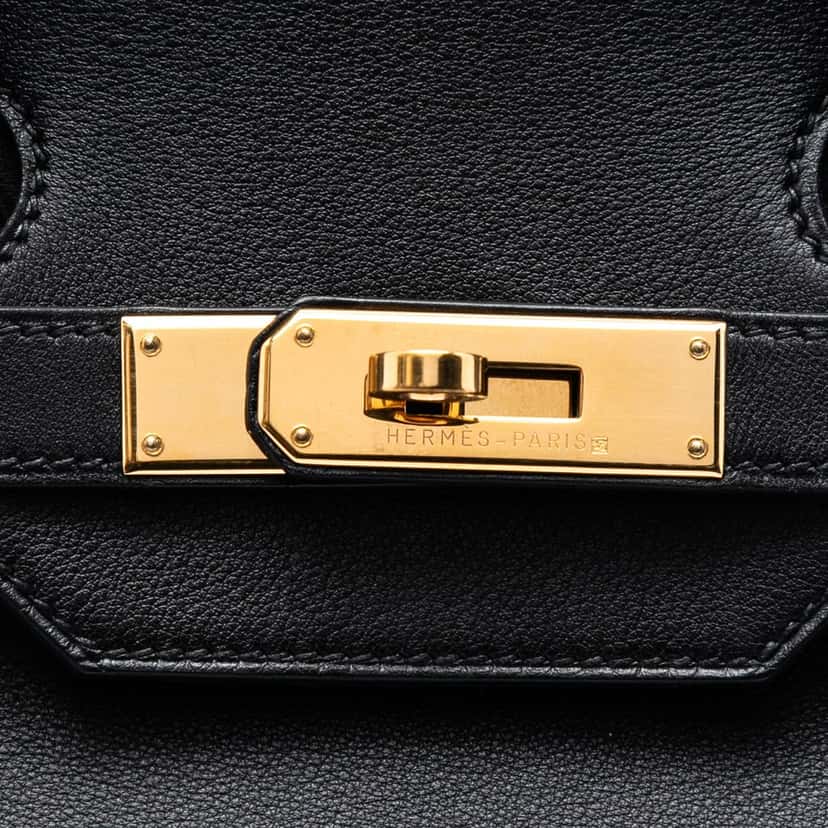 Hermès Swift Birkin Retourne 35 Black Leather Very good condition - Box View