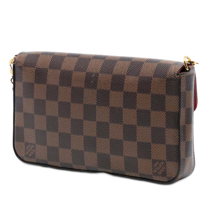 Louis Vuitton Damier Ebene Pochette Felicie Brown Very good condition - Back View