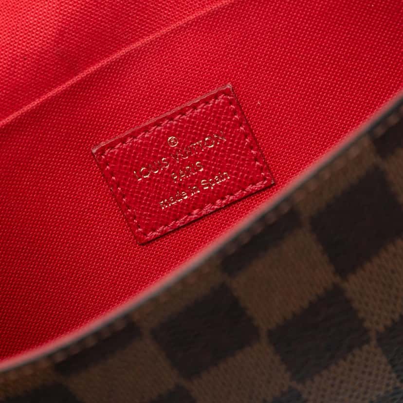 Louis Vuitton Damier Ebene Pochette Felicie Brown Very good condition - Box View
