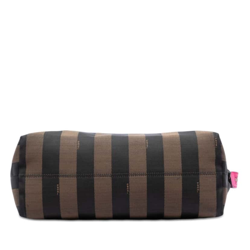 Fendi Medium Pequin Canvas Roll Tote Brown Very good condition - Inside View