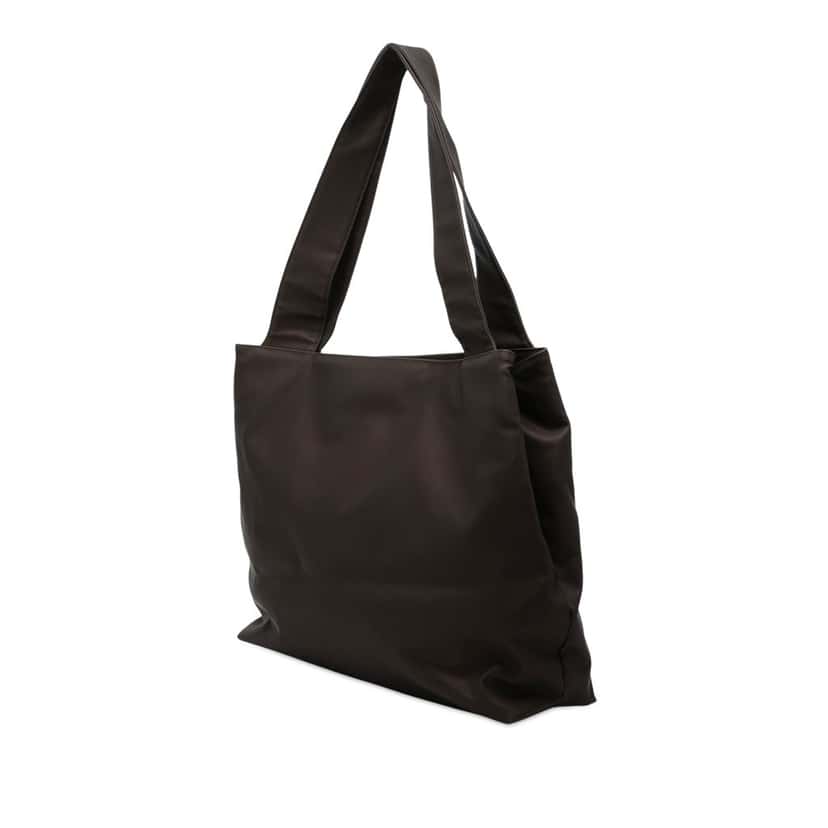 Ferragamo Nylon Gancini Tote Brown Very good condition - Back View