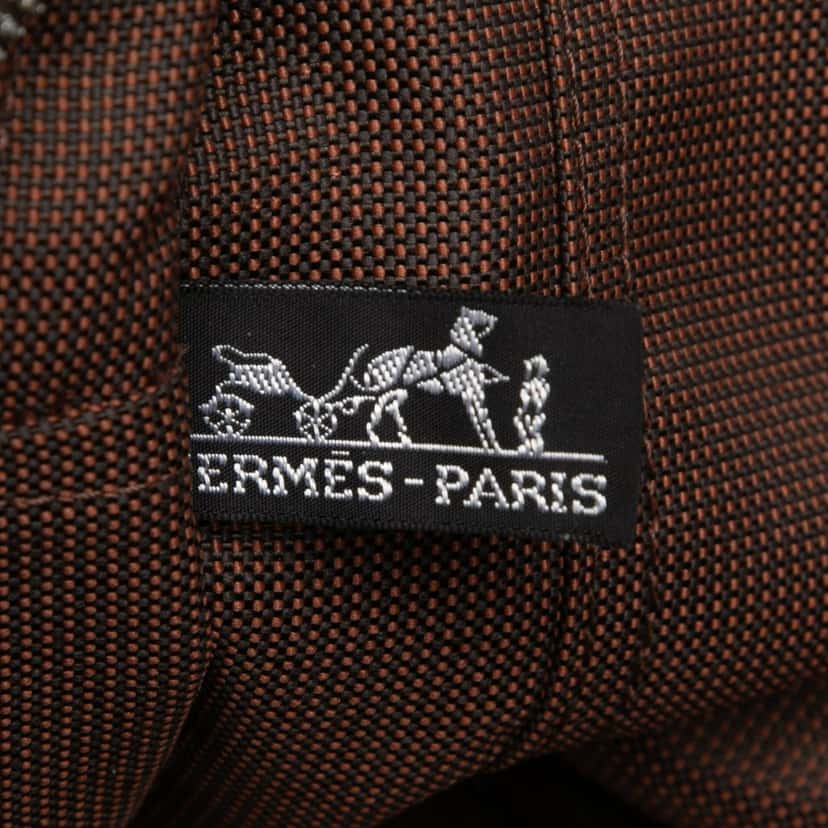 Hermès Canvas Herline MM Brown Very good condition - Box View