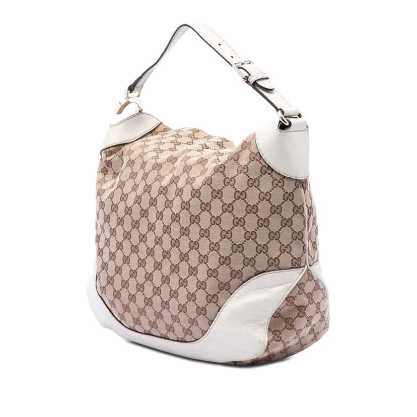 Gucci GG Canvas Charlotte Hobo Beige Very good condition - Back View