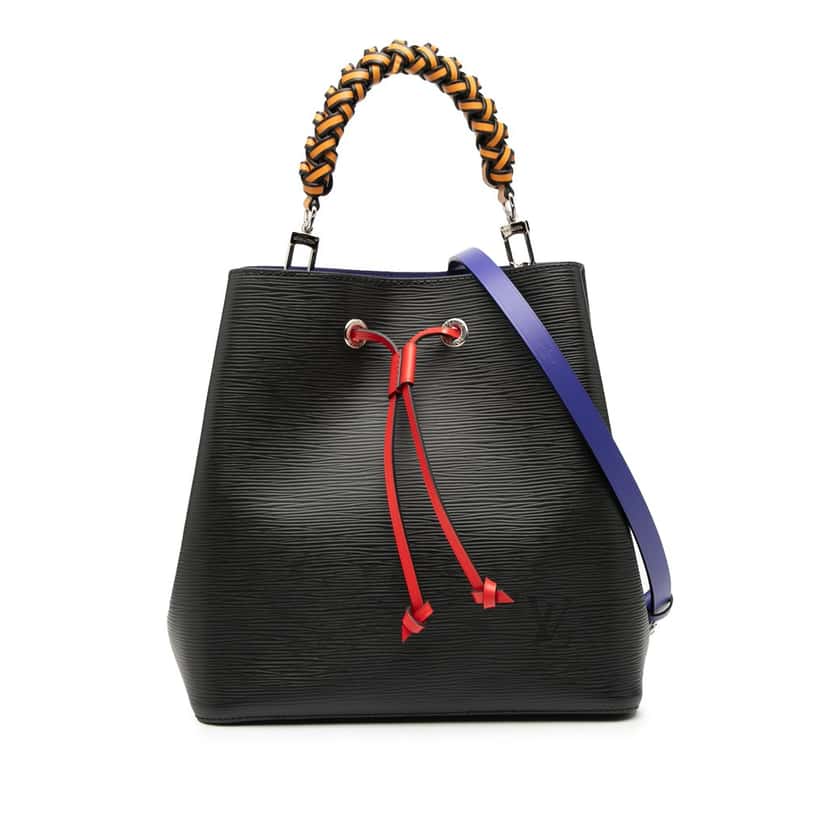 Louis Vuitton Epi Braided Neonoe MM Blue Leather Very good condition - Front View