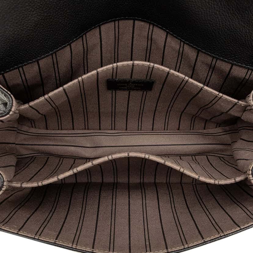 Louis Vuitton Monogram Empreinte Pochette Metis Black Leather Very good condition - Model View