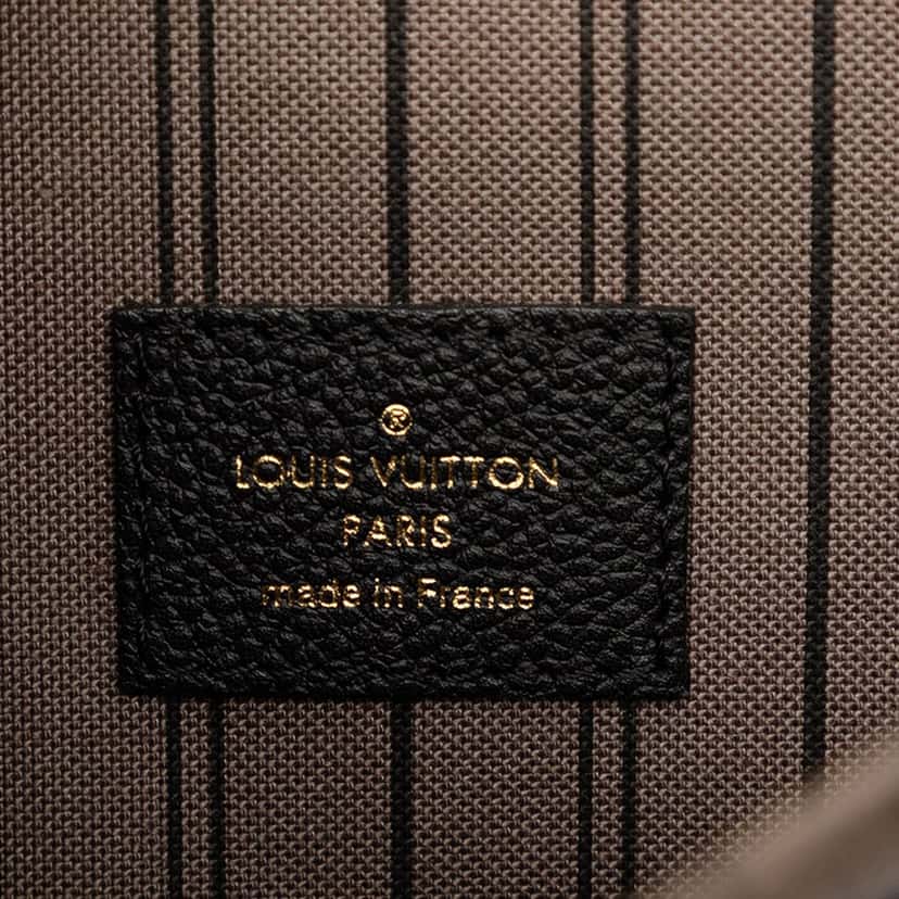 Louis Vuitton Monogram Empreinte Pochette Metis Black Leather Very good condition - Box View