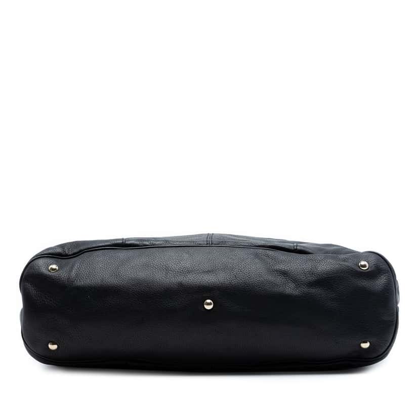 Gucci Large Leather Horsebit Sienna Tote Black Leather Very good condition - Inside View