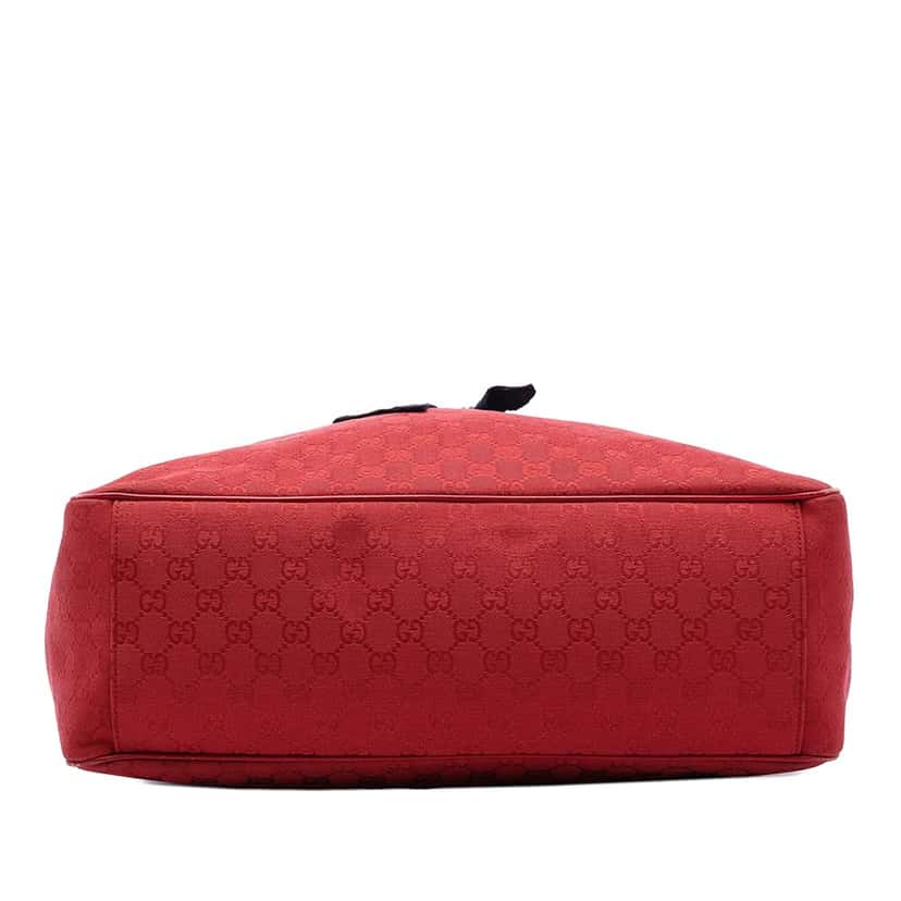 Gucci Large GG Canvas Positano Tote Red Very good condition - Inside View