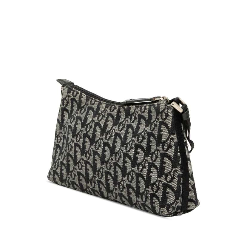 Dior Diorissimo Trotter Canvas Pochette Blue Good condition - Back View