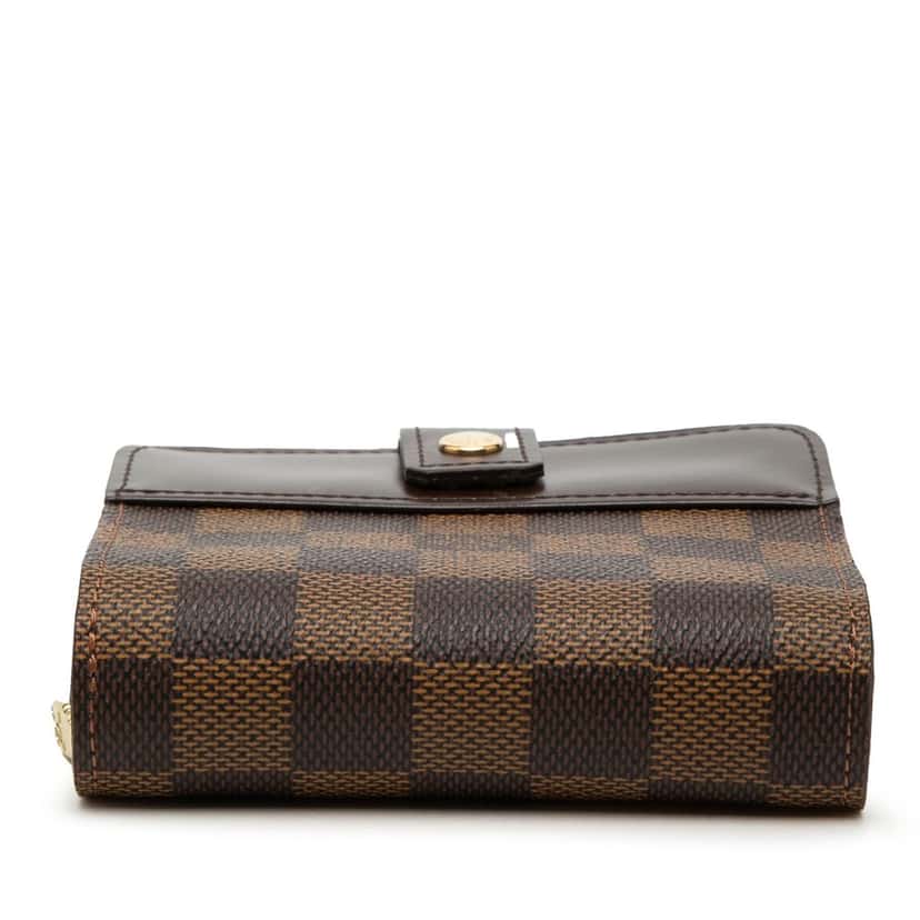 Louis Vuitton Damier Ebene Compact Zip Wallet Brown Very good condition - Inside View