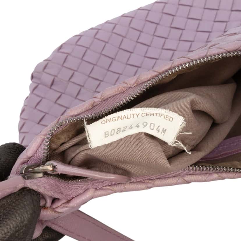 Bottega Veneta Nappa Intrecciato Crossbody Purple Leather Very good condition - Box View