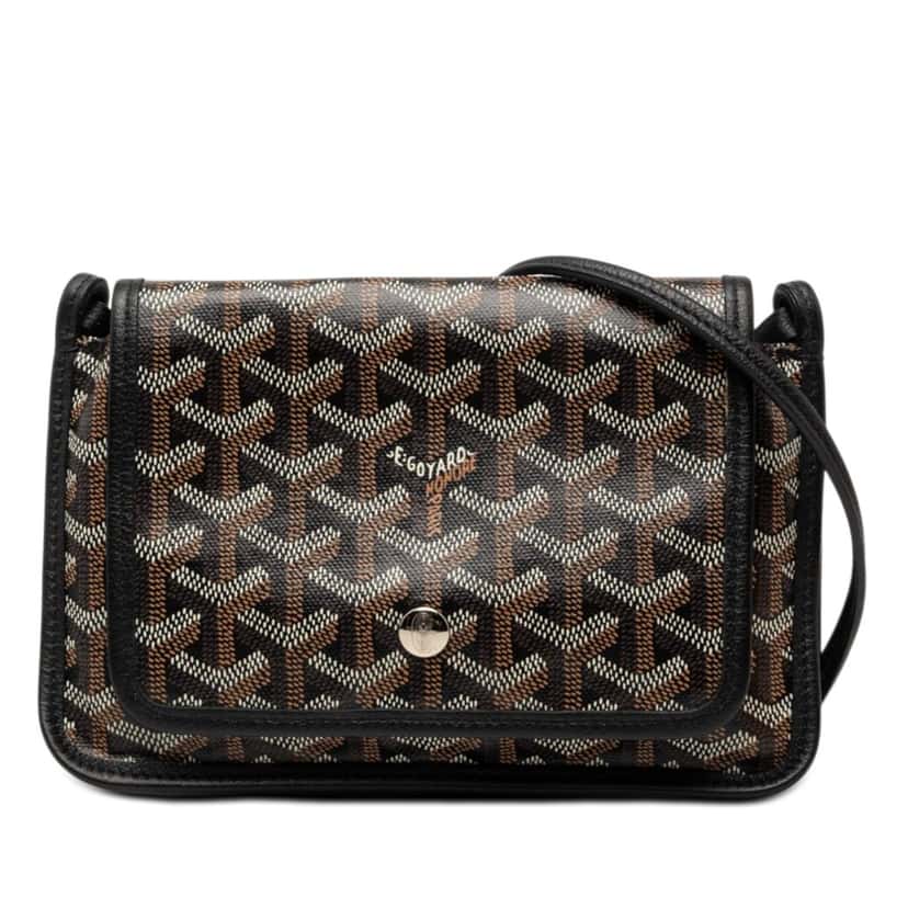 Goyard Goyardine Plumet Pocket Wallet Black Very good condition - Front View