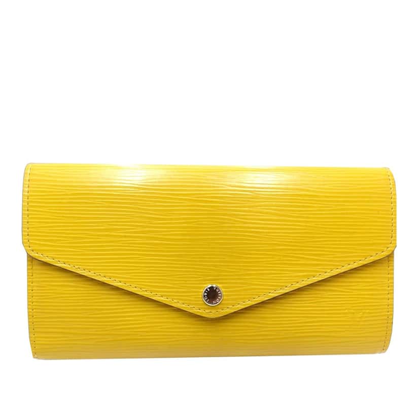 Louis Vuitton Epi Sarah Long Wallet Yellow Leather Very good condition - Front View