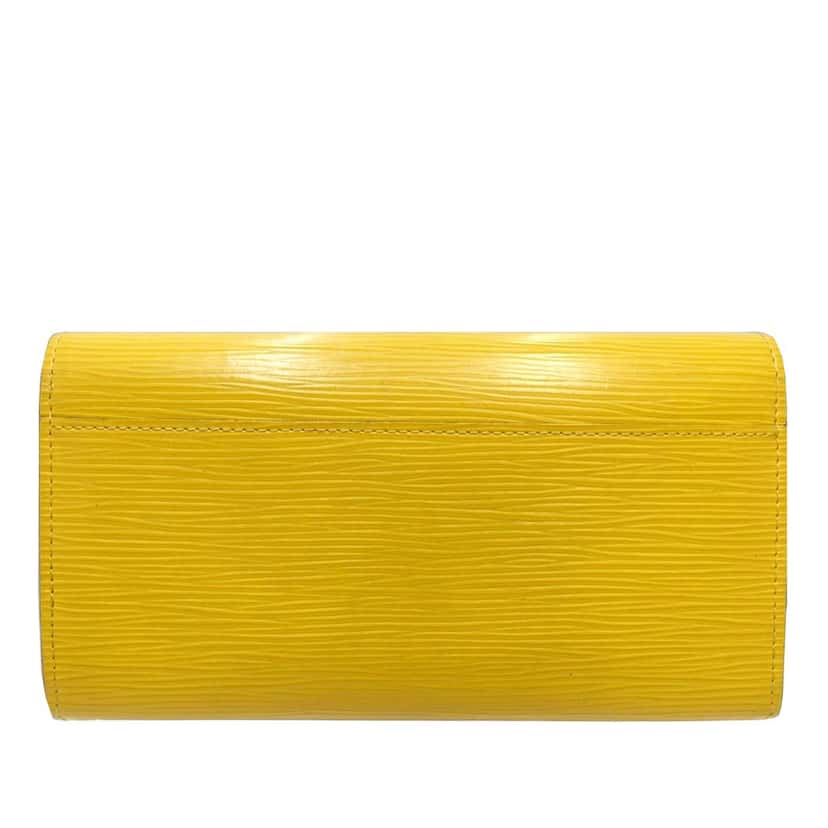 Louis Vuitton Epi Sarah Long Wallet Yellow Leather Very good condition - Back View