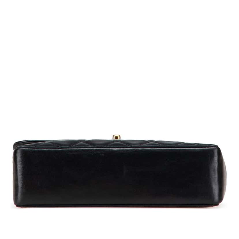 Chanel CC Quilted Satin Bijoux Chain Single Flap Black Very good condition - Inside View