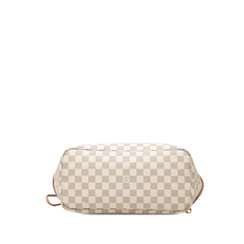 Louis Vuitton Damier Azur Neverfull MM White Very good condition - Inside View