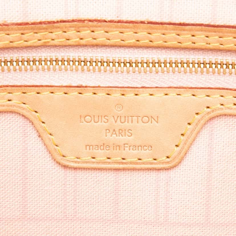 Louis Vuitton Damier Azur Neverfull MM White Very good condition - Box View