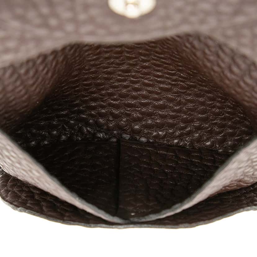 Hermès Taurillon Clemence Bastia Change Purse Brown Leather Very good condition - Model View