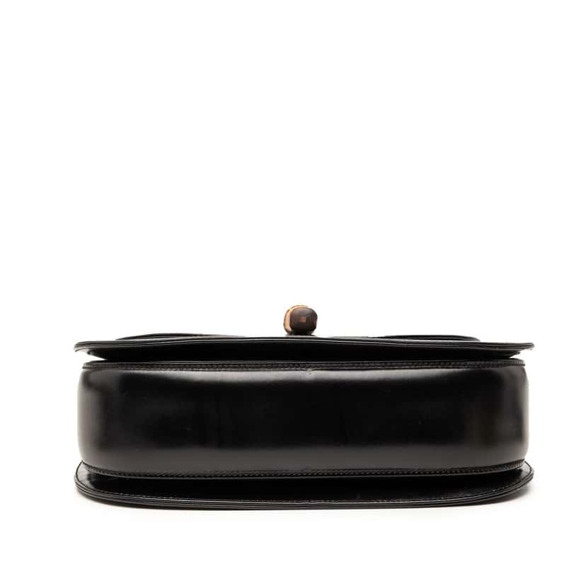 Gucci Calfskin Bamboo Night Black Leather Very good condition - Inside View