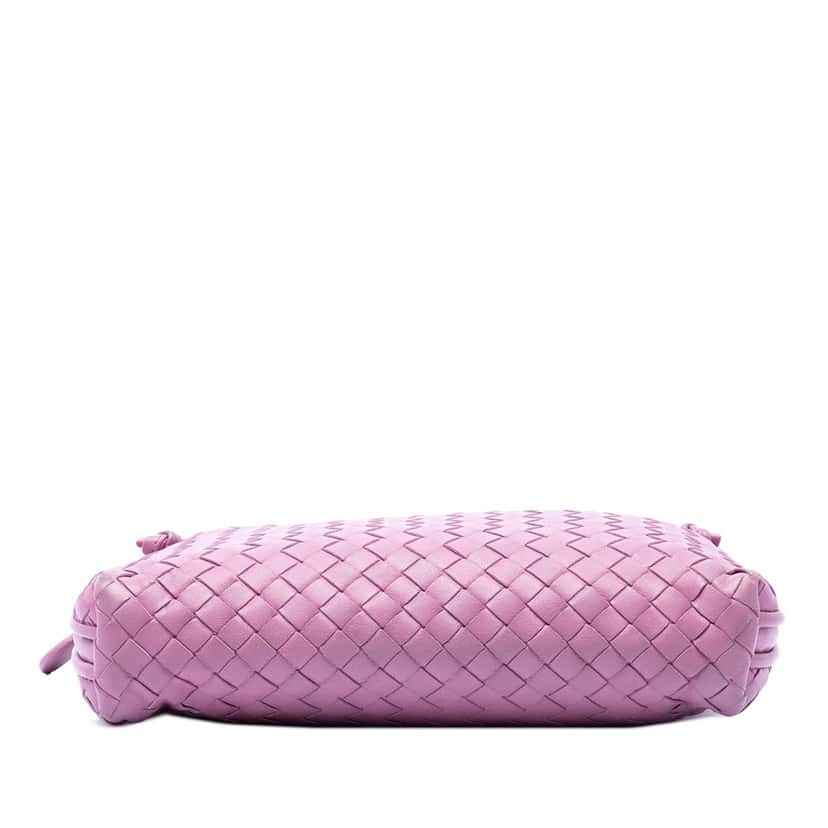 Bottega Veneta Nappa Intrecciato Nodini Crossbody Pink Leather Very good condition - Inside View