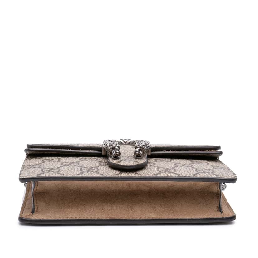 Gucci Mini GG Supreme Dionysus Crossbody Brown Very good condition - Inside View