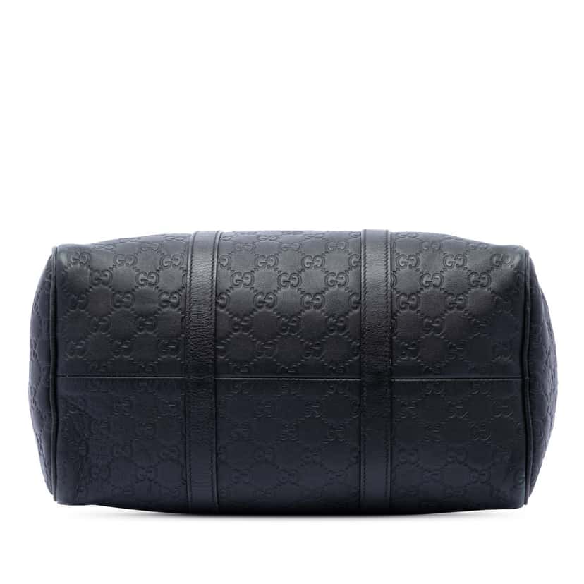 Gucci Medium Guccissima Joy Boston Bag Black Leather Very good condition - Inside View