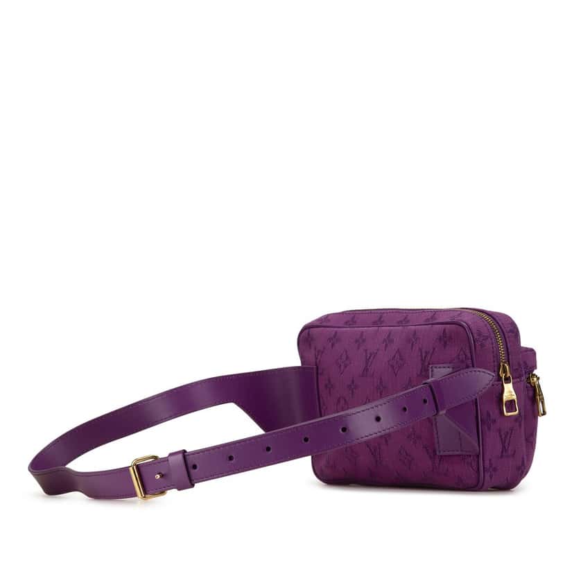 Louis Vuitton Monogram Denim Outdoor Bumbag Purple Very good condition - Back View