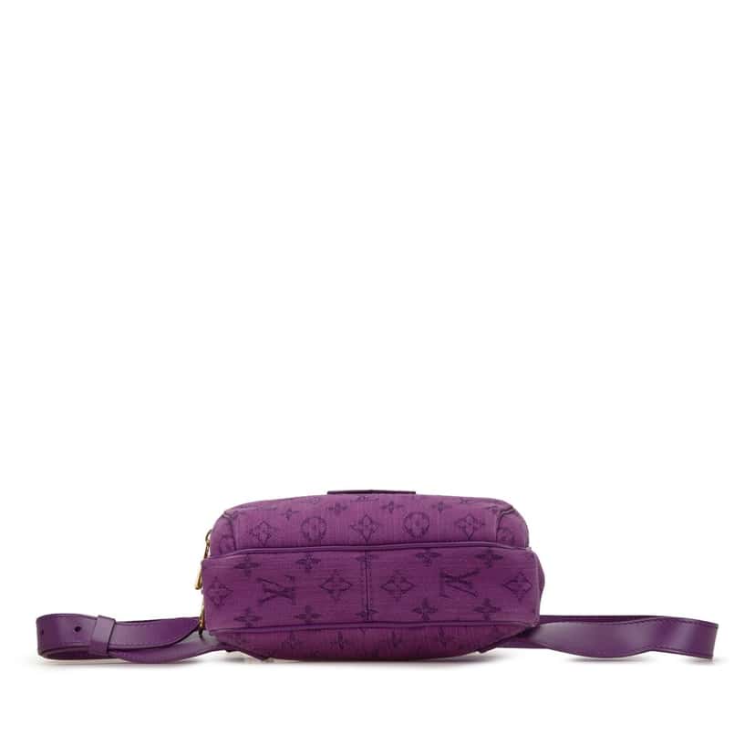 Louis Vuitton Monogram Denim Outdoor Bumbag Purple Very good condition - Inside View