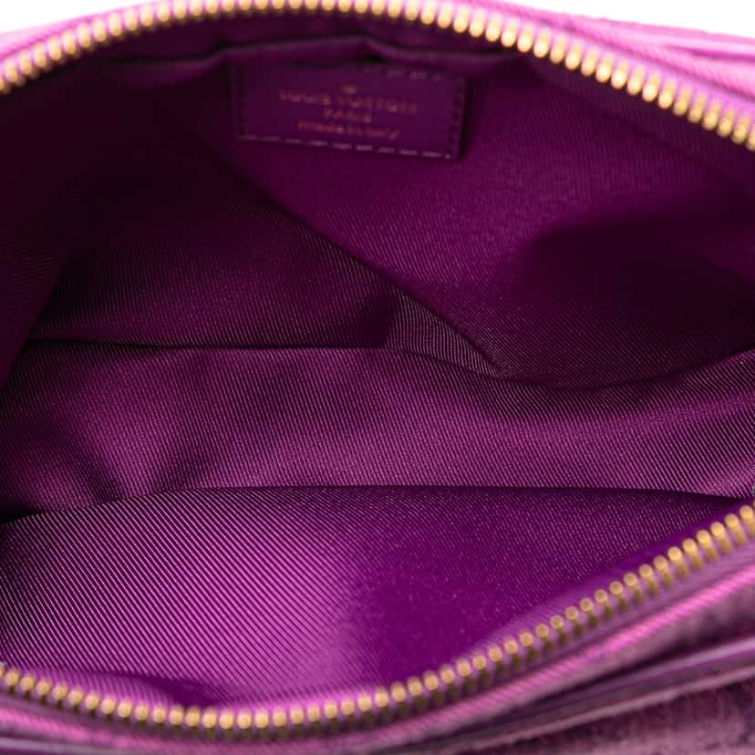 Louis Vuitton Monogram Denim Outdoor Bumbag Purple Very good condition - Model View