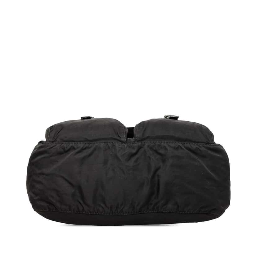 Prada Tessuto Zip Double Buckle Messenger Bag Black Good condition - Inside View