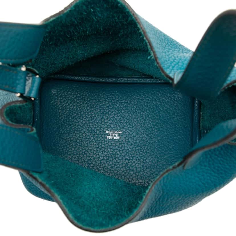 Hermès Clemence Picotin Lock 18 Blue Leather Very good condition - Model View