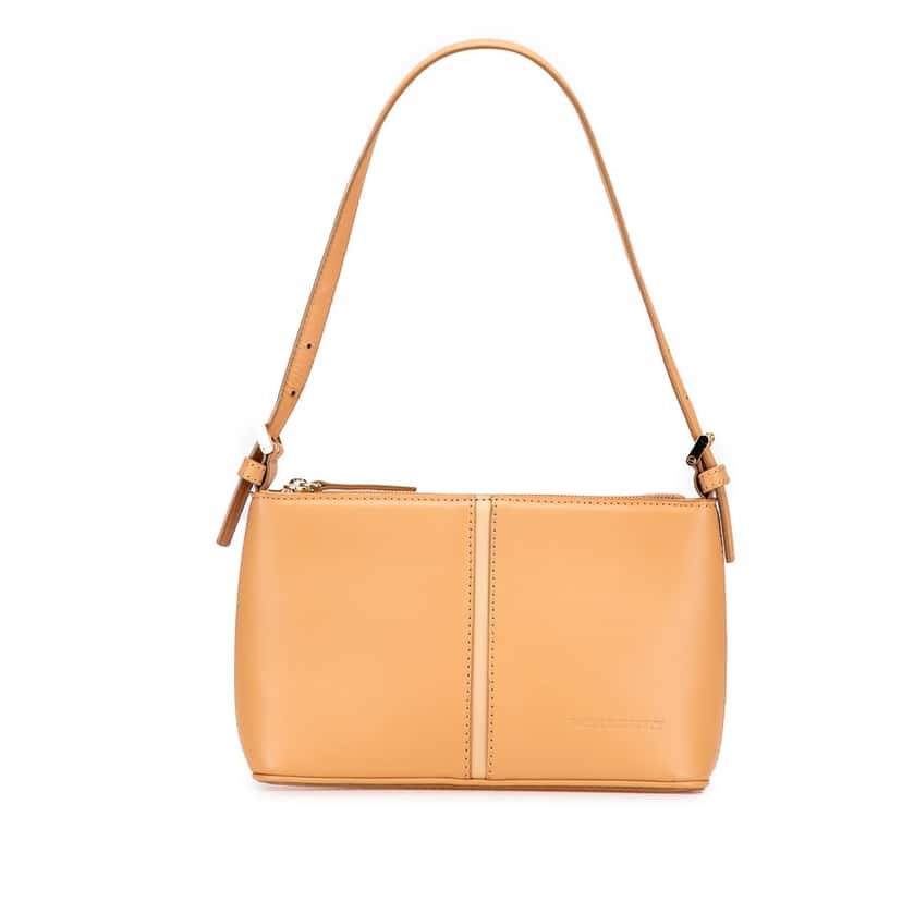 Burberry Leather Shoulder Bag Brown Leather Very good condition - Front View