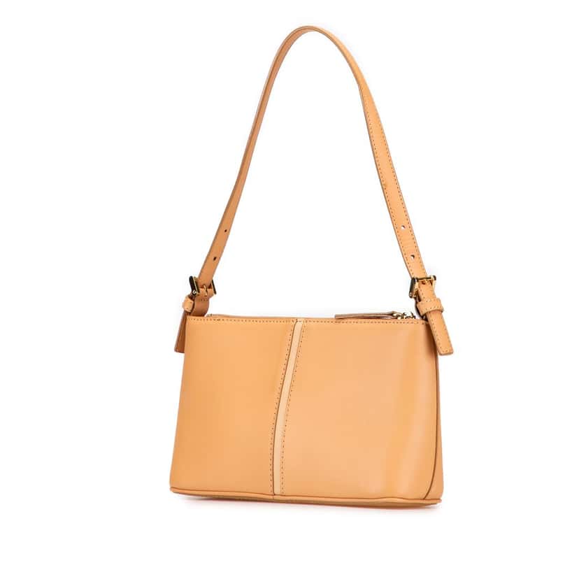 Burberry Leather Shoulder Bag Brown Leather Very good condition - Back View