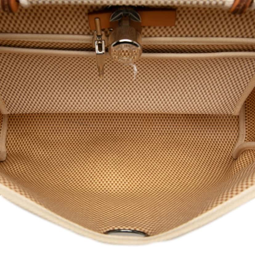 Hermès Toile Herbag PM Beige Very good condition - Model View