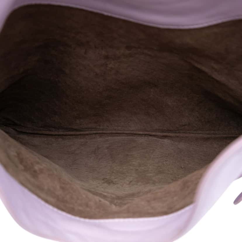 Bottega Veneta Nappa Intrecciato Turn Lock Clutch Purple Leather Very good condition - Model View