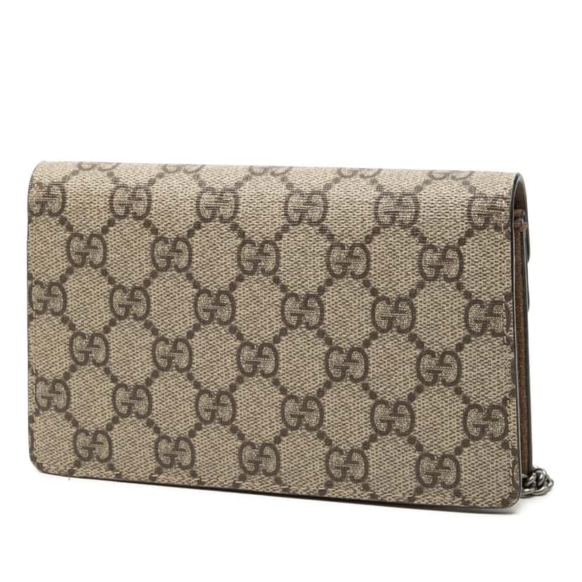 Gucci Mini GG Supreme Dionysus Crossbody Beige Very good condition - Back View