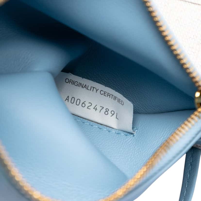 Bottega Veneta Small Nappa and Canvas Intrecciato Solstice Shoulder Bag Blue Leather Good condition - Box View