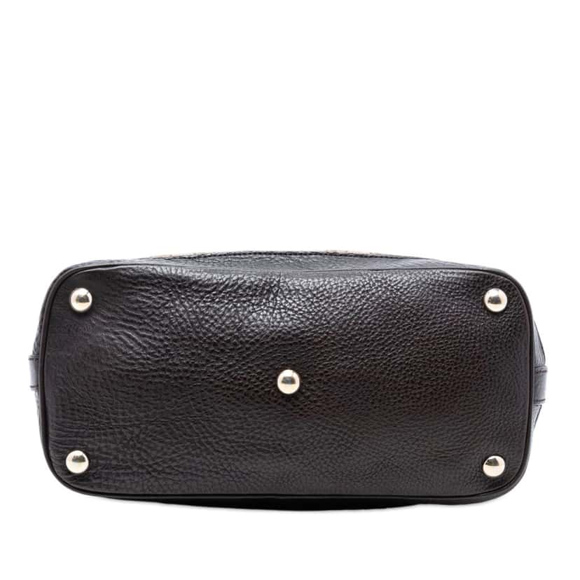 Gucci Medium GG Canvas Charm Dome Satchel Beige Very good condition - Inside View